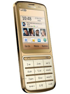 Nokia lança versão banhada a ouro do nokia c3-01