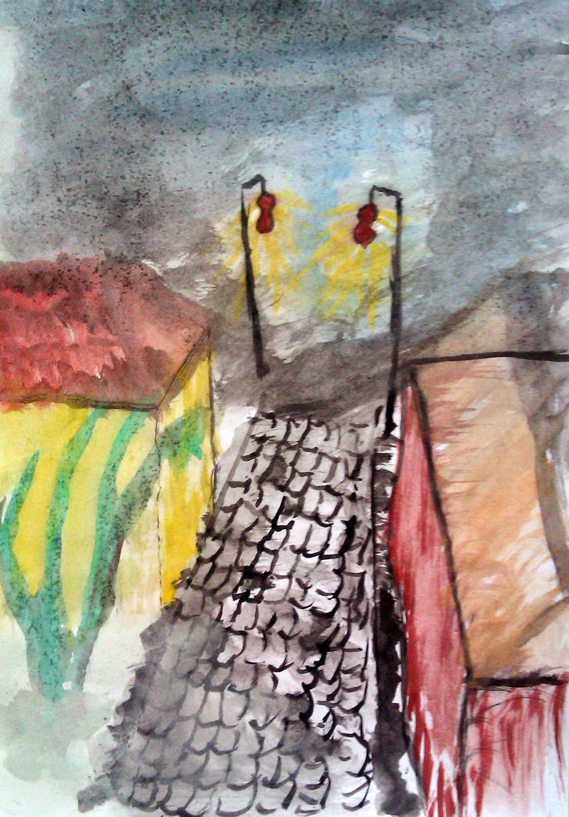 Rajz, festés, illusztráció, design, digitális grafika: Épületek ...