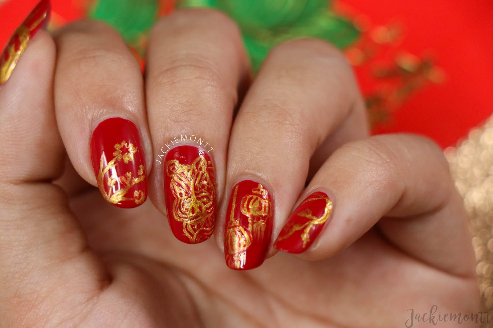 1. Babi Nail Art Designs for Chinese New Year - wide 9