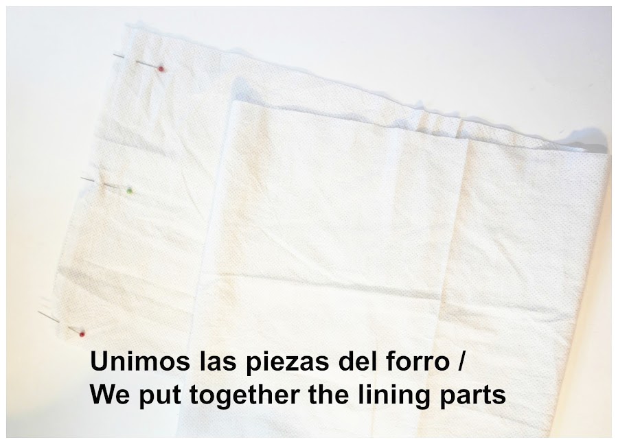 Costura del forro del vestido