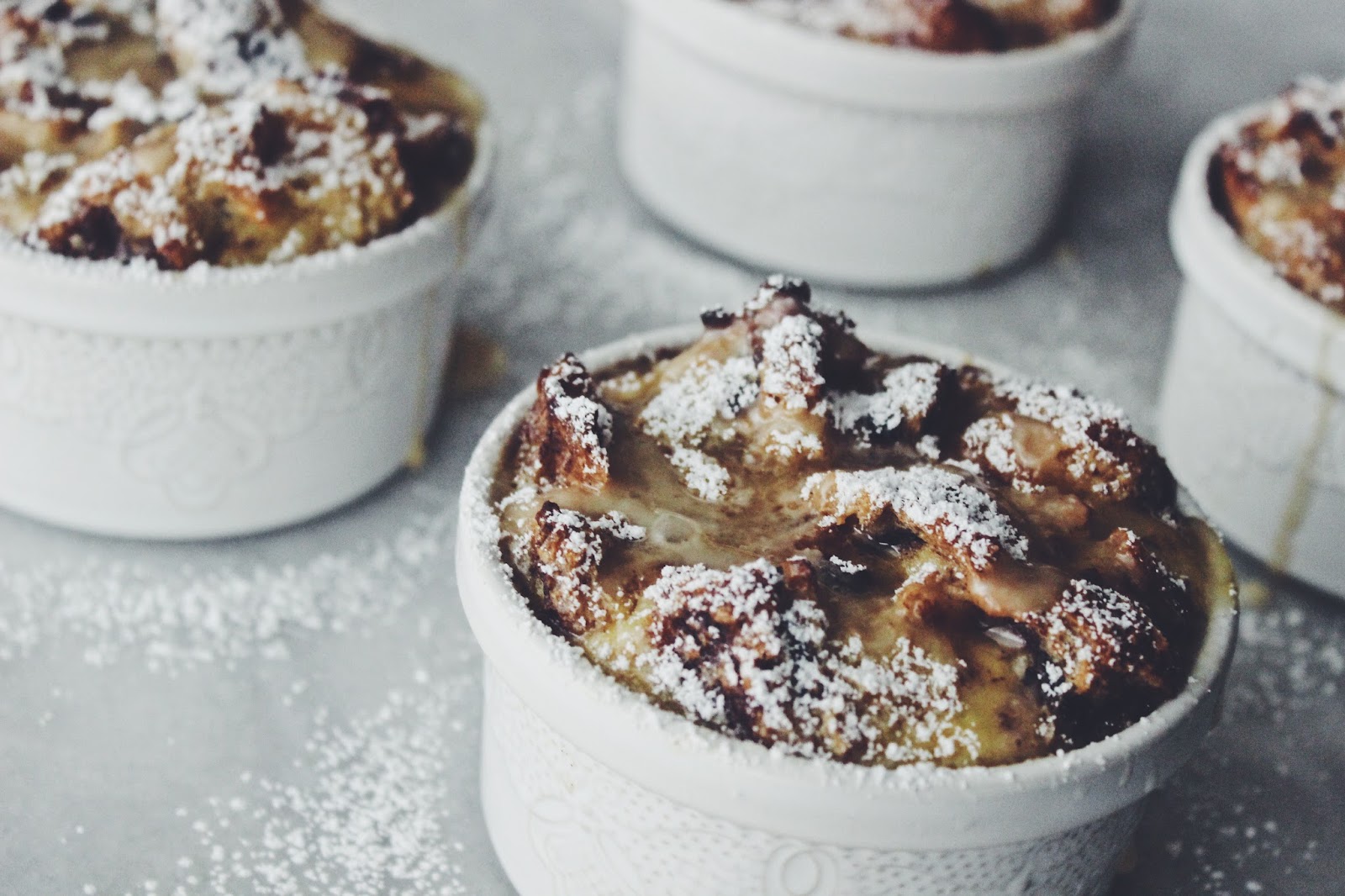 Cinnamon Raisin Bread Pudding with Maple Glaze D.M.R. Fine Foods