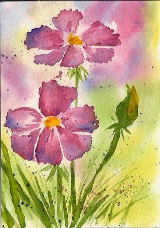 Mail me some art: watercolor postcards - part 3