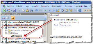 Libro de macros personal en Excel (Personal.xlsb).