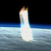 La ISS en vivo capta un enorme rayo de luz sobre la Tierra