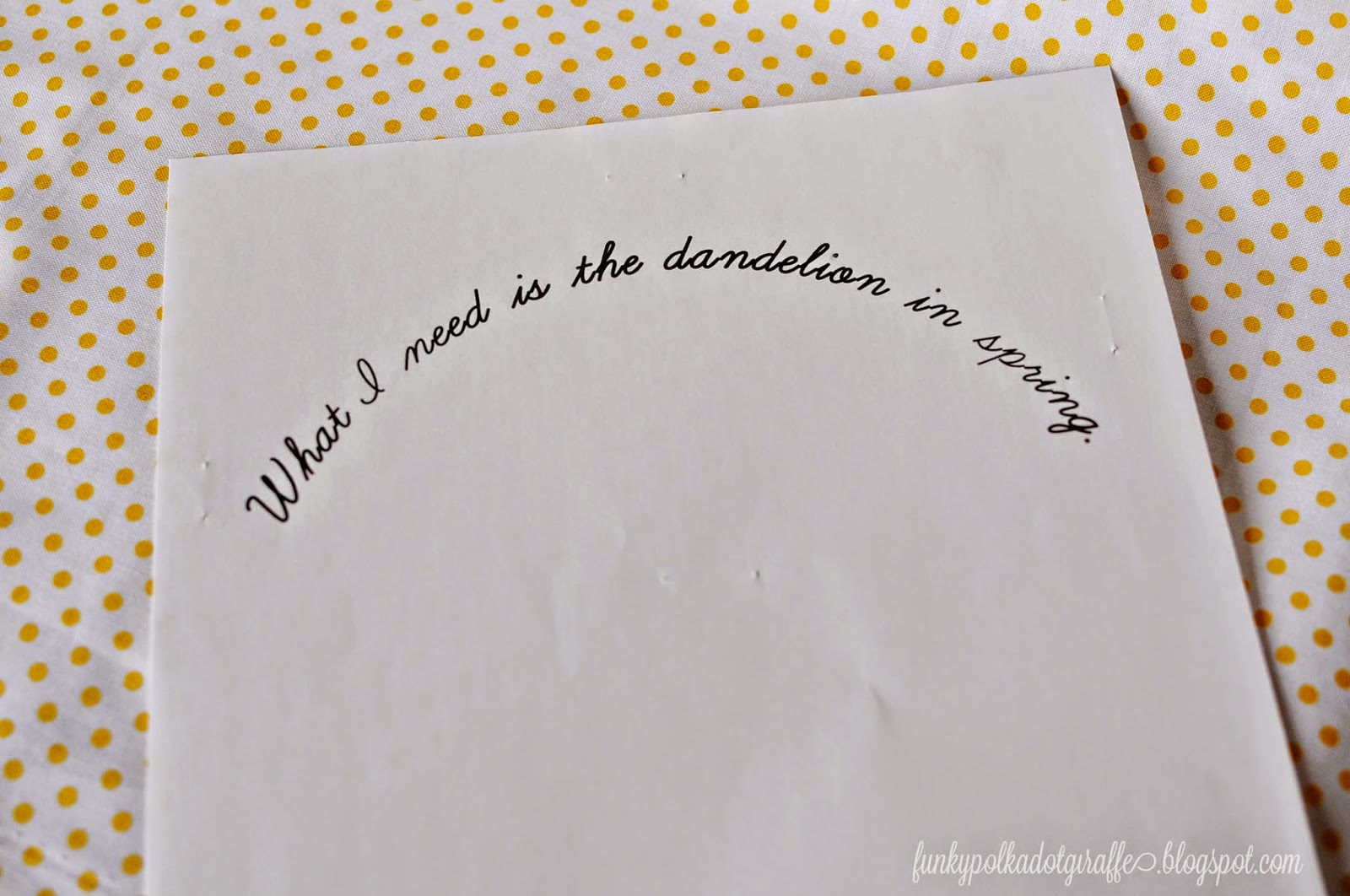 Funky Polkadot Giraffe Hunger Games Embroidery Hoop Art