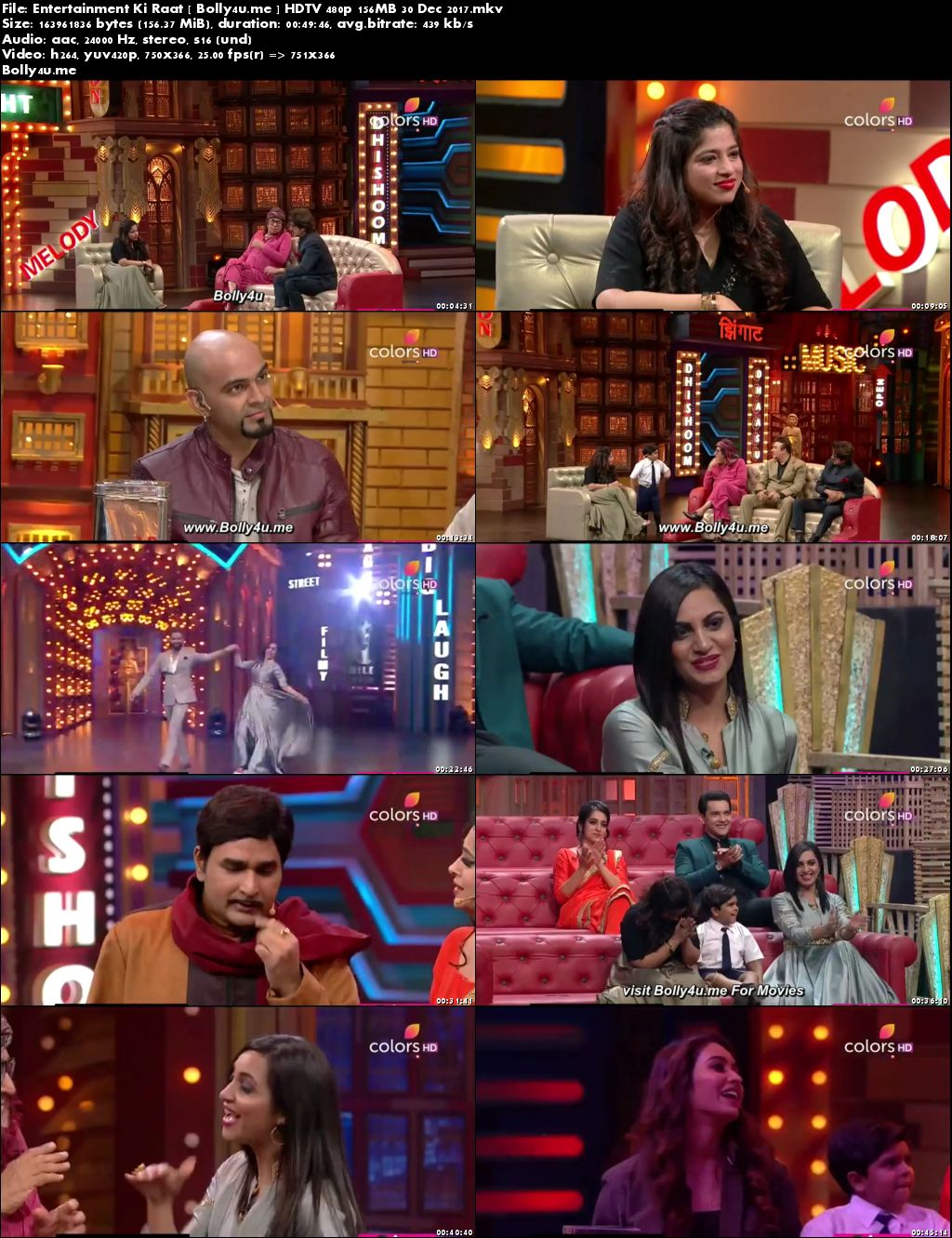 Entertainment Ki Raat HDTV 480p 150MB 30 Dec 2017 Download Entertainment Ki Raat HDTV 480p 150MB 30 Dec 2017 Download