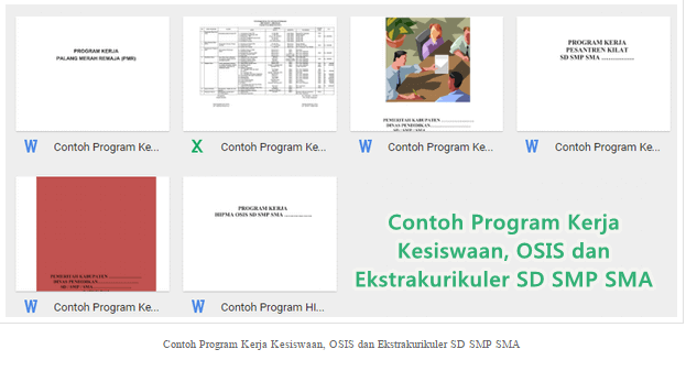 PROGRAM KERJA OSIS DAN EKSTRAKURIKULER UNTUK SD,SMP DAN