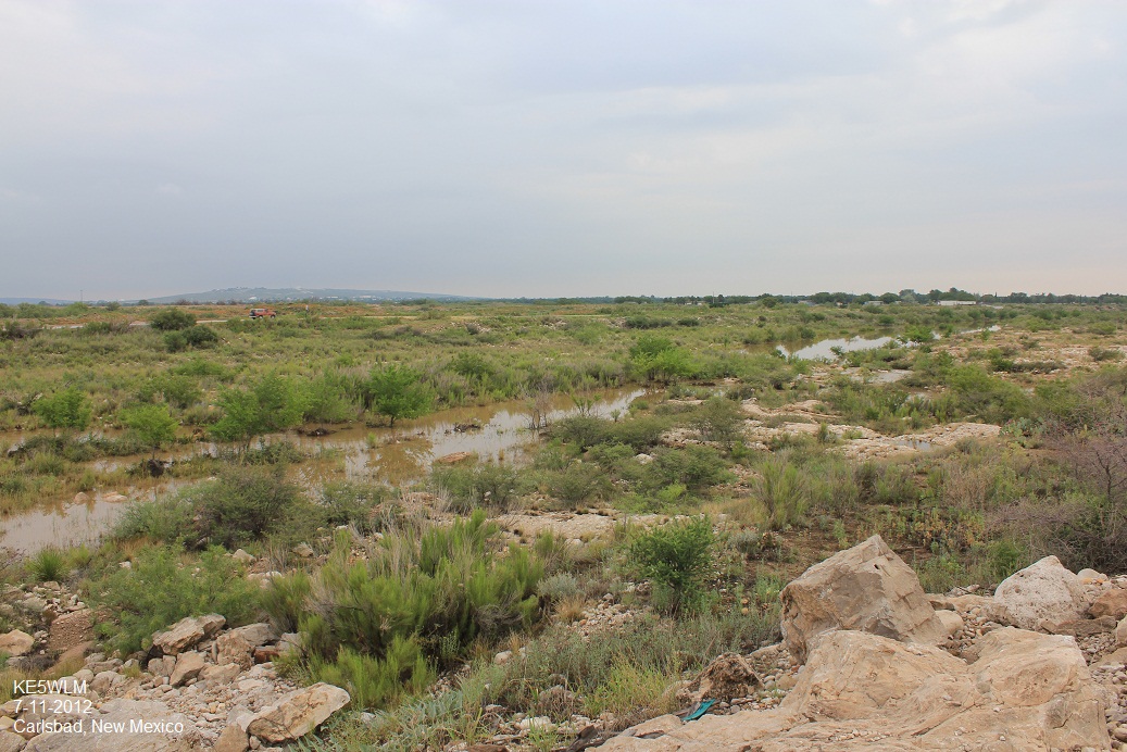 More Photos Of Arroyo Flooding In Carlsbad, NM.