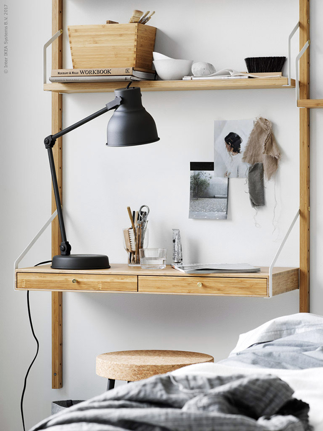 Sustainable Style with Bamboo Shelves + a Touch of Vintage