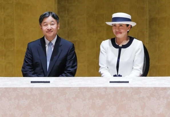 Emperor Naruhito and Empress Masako attend the opening ceremony of the IEEE International Geoscience and Remote Sensing Symposium 2019