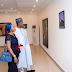 Zahra Buhari and her husband Ahmed Indimi at her sister, Hanan's photo exhibition in Abuja (Photos)