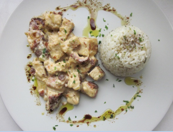 Laumelie´s Kitchen: Pollo especiado (a mi manera) con arroz. Gewürzte ...