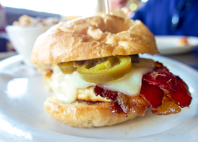 Spicy Chicken Sandwich at The Salty Pelican - Amelia Island, FL Spicy Chicken Sandwich at The Salty Pelican - Amelia Island, FL