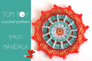 Spiked mandala crochet pattern
