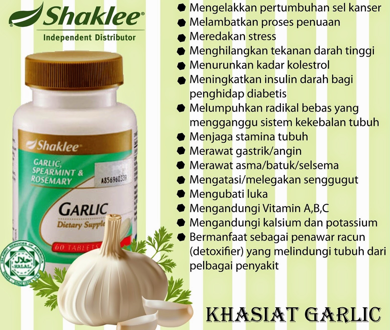 Khasiat Bawang Putih dalam Garlic Complex Shaklee!! Ubat 
