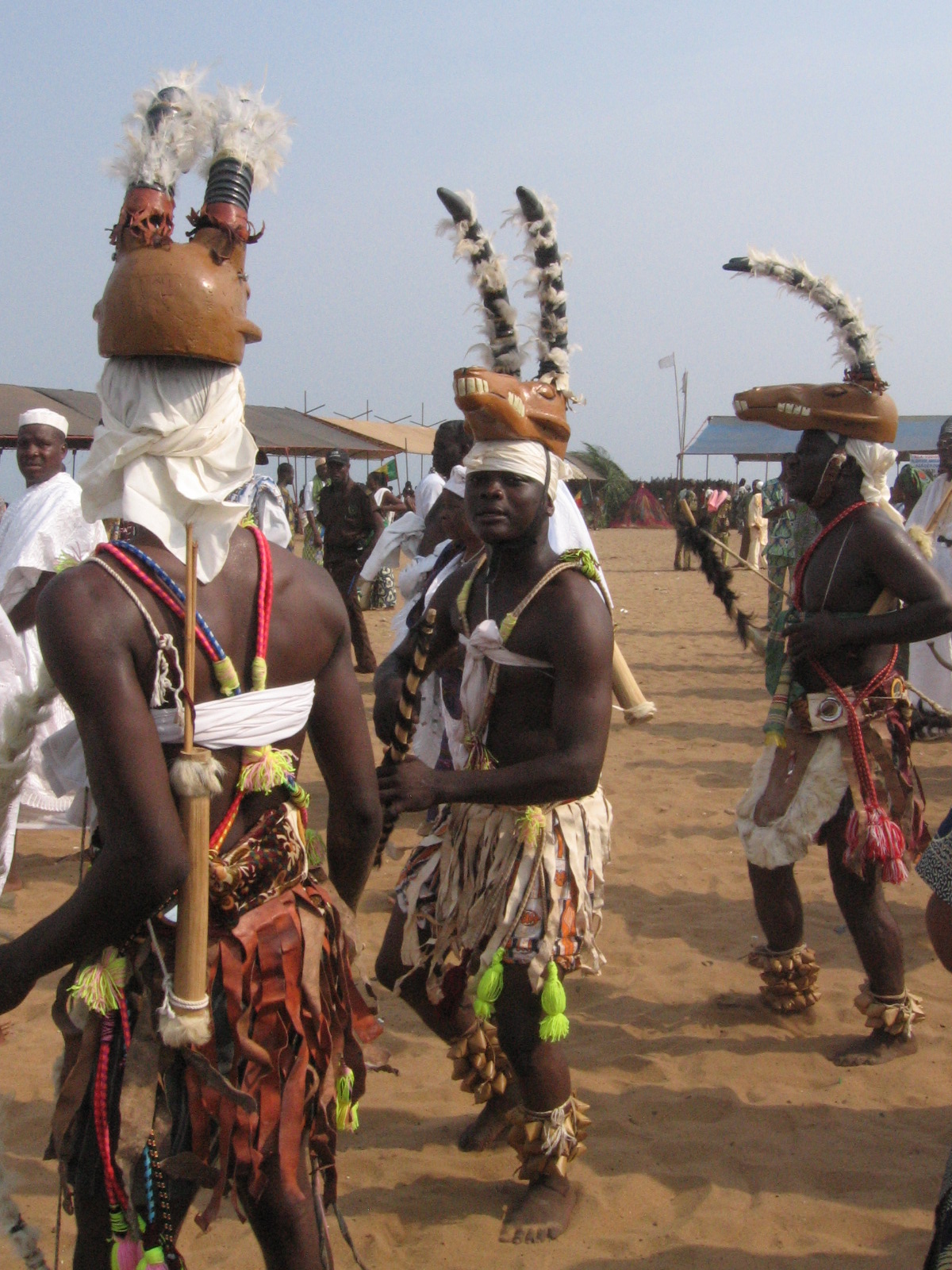 OUIDAH, BENIN - THE BIRTHPLACE OF VOODOO AND THEIR ANNUAL VOODOO FESTIVAL