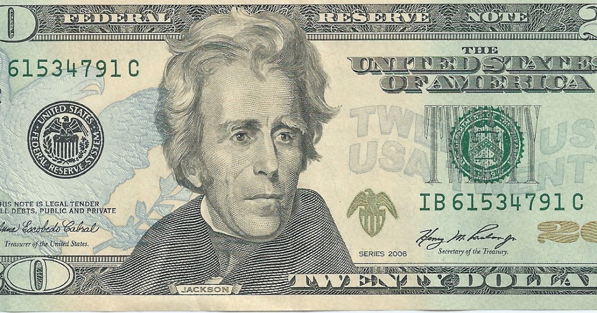 International Banknotes: 20 United States Dollars (USD), 2006