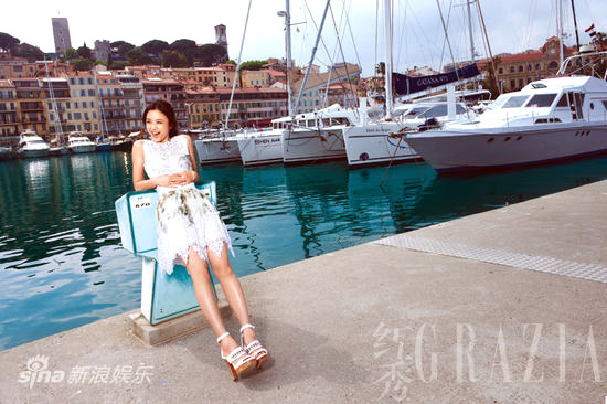 Favorite Hong Kong actresses: Tang Wei getting some sun in southern France