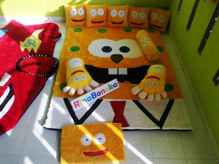 karpet karakter kartun spongebob harga murah