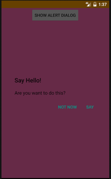 Android Show Transparent Alertdialog