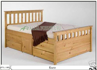 Tempat tidur minimalis laci kuro Tempat tidur minimalis laci kuro