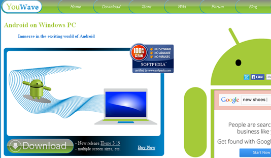 YouWave Android Emulator YouWave Android Emulator
