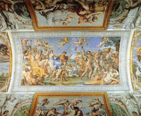 Part of the ceiling at the Palazzo Fernese in Rome