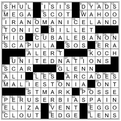 December 5 2018 New York Times  Crossword Clues and Answers