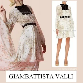 Princess Mette-Marit Style GIAMBATTISTA VALLI Dress and PRADA Sandals 