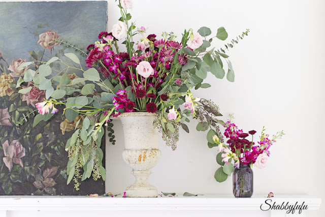 Transitioning To Fall With Color...And Artist Tips fall flowers with rich color