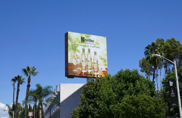 Ketel One Botanical vodkas billboard Sunset Strip Ketel One Botanical vodkas billboard