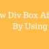 How to Show Div Box After Click on a Button in Javascript