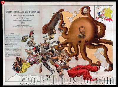 John Bull and his Friends - A Serio-Comic Map of Europe