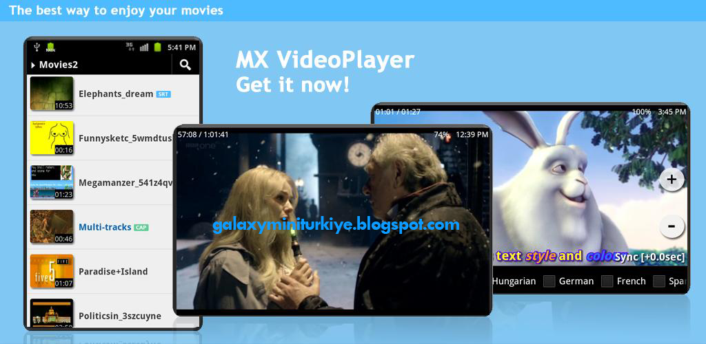 MX Video Player Pro Android Media Player En İyisi Galaxy Mini Türkiye
