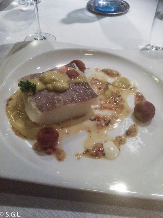 Lomo de bacalao en el restaurante Yandiola en Bilbao