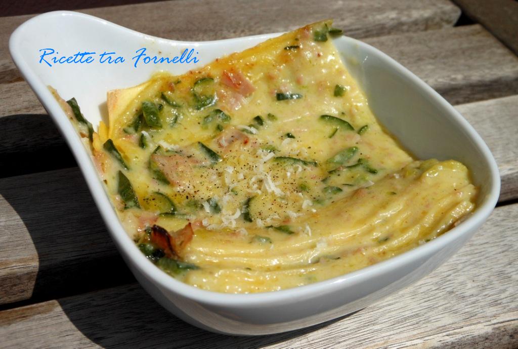 Ricette tra i fornelli Lasagne Mortadella e Zucchine