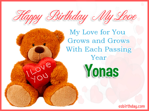 Yonas Happy Birthday My Love Yonas Happy Birthday My Love