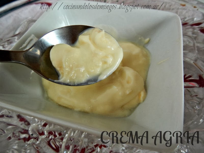 crema agria o sour cream