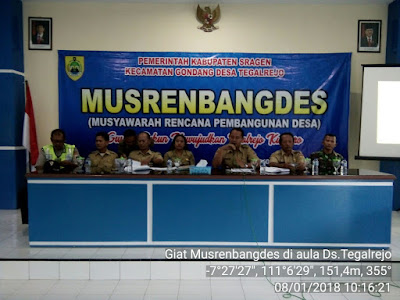 BABINSA HADIRI MUSRENBANGDES DI WILAYAH BINAANYA