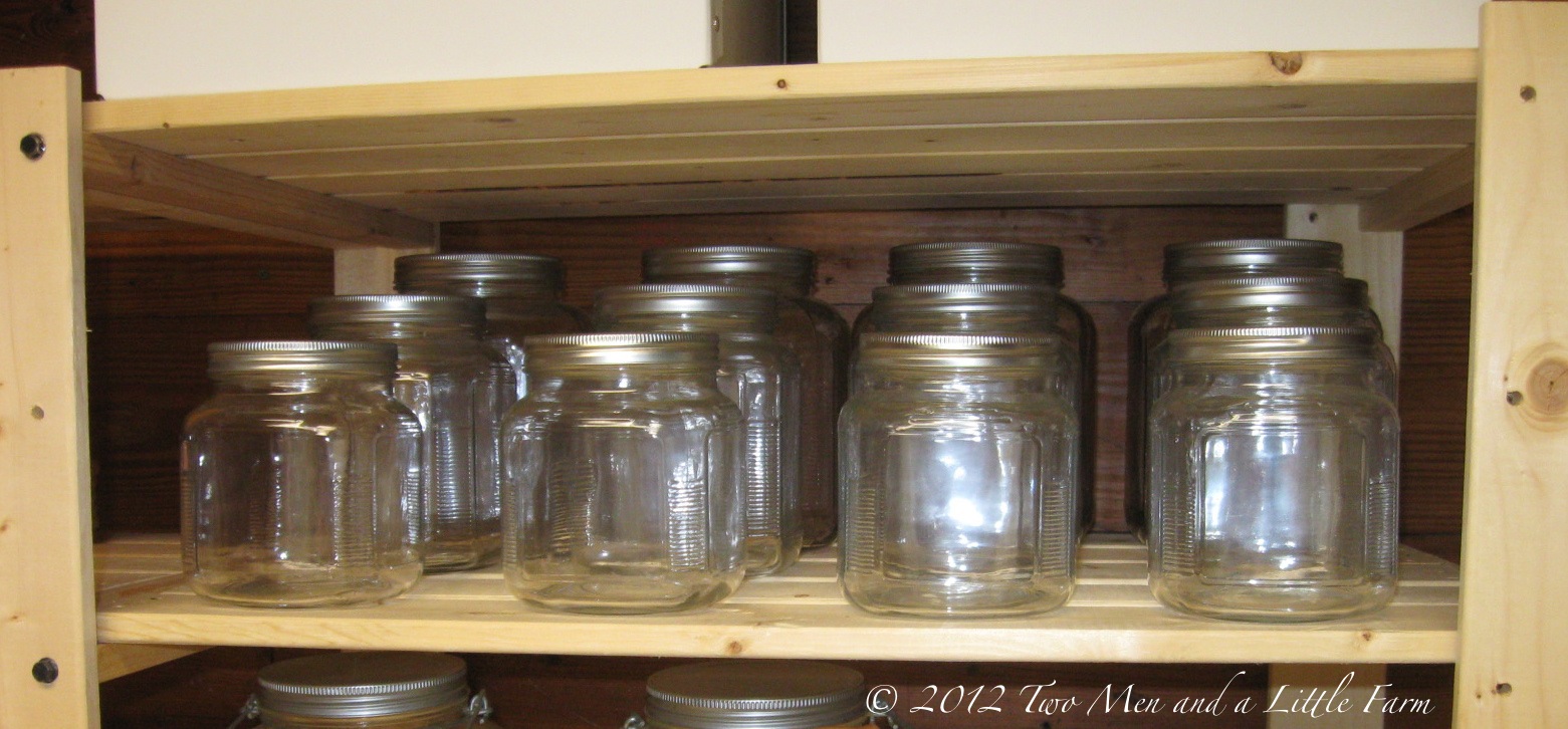 Two Men and a Little Farm PANTRY STORAGE JARS IN THE MUDROOM