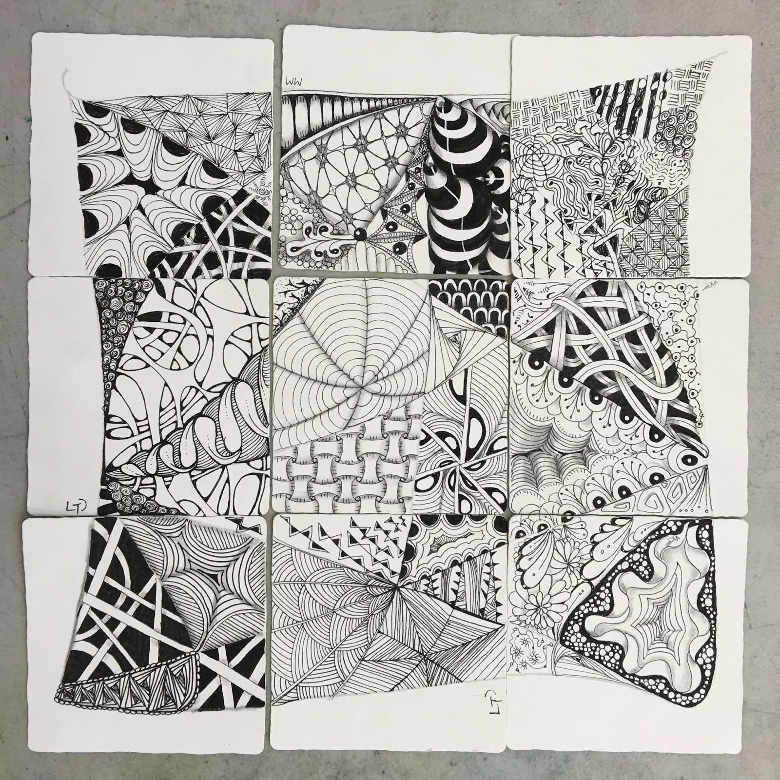 Art Room Blog: New Advanced Zentangle Class...