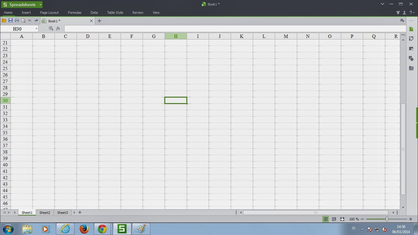 Setting Hide Toolbar di Kingsoft Spreadsheet
