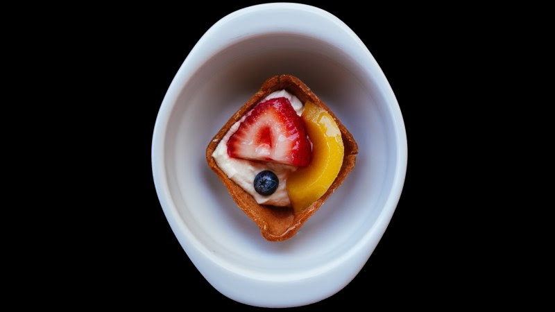Yogurt, Strawberry, Cranberry, Peach...Delicious dessert