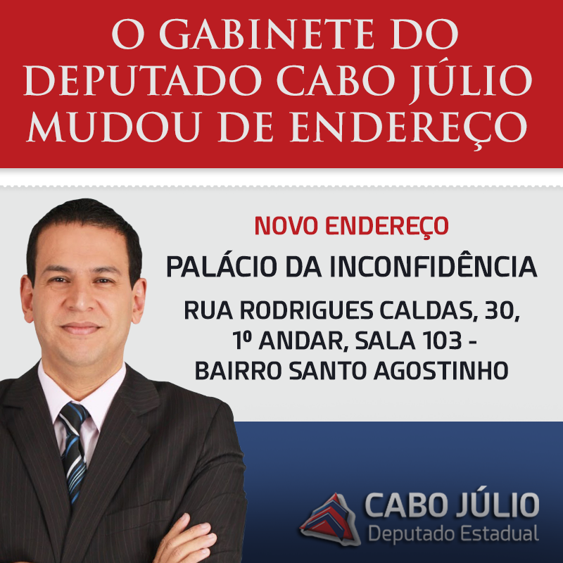 NOVO ENDEREÇO GABINETE