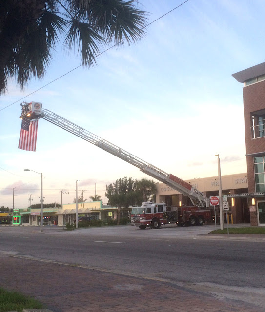 Today in Cocoa Beach CB Fire Dept. 9/11/2016