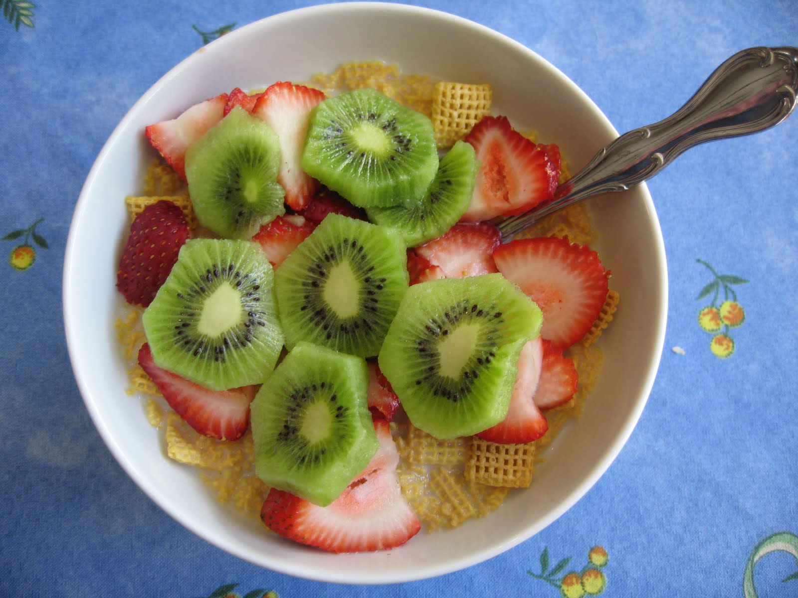 My Plate Dot Gov Strawberry and Kiwi Cereal