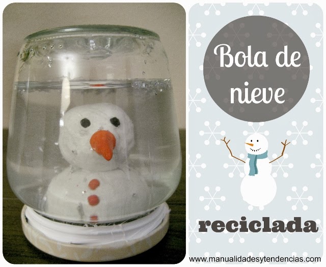 DIY Tutorial bola de nieve reciclada / recycled snowball/ boule de neige recyclé