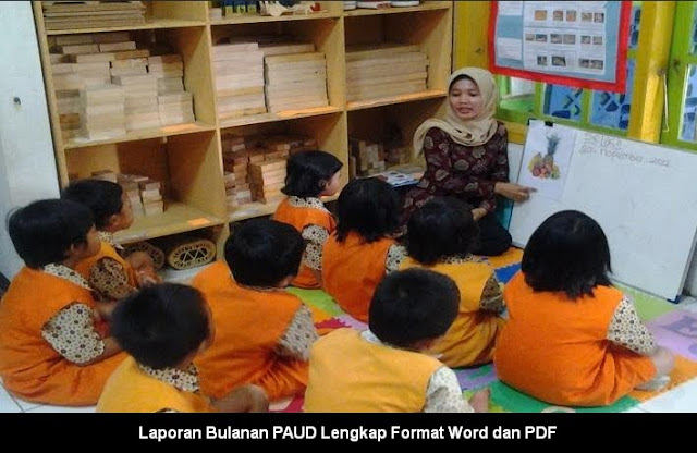 Laporan Bulanan PAUD Lengkap Format Word dan PDF Download Laporan Bulanan PAUD