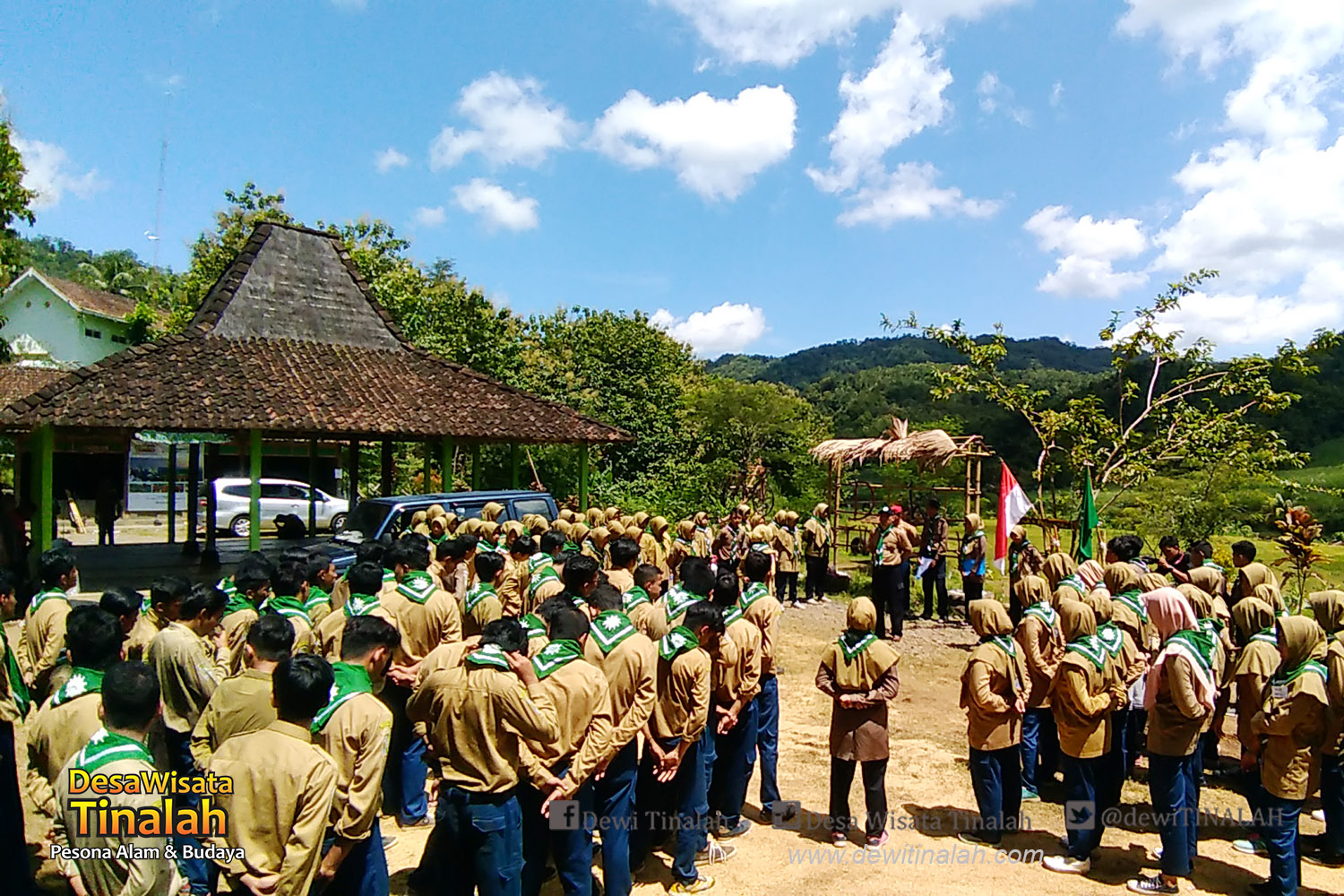 Camping SMK Muhammadiyah 2 Yogyakarta di Desa Wisata Tinalah