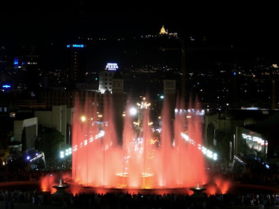 Magic Fountain from Montjuïc in Barcelona